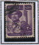 Sellos de Africa - Egipto -  Soldado