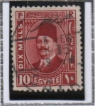 Sellos de Africa - Egipto -  Rey Fuad