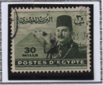 Sellos de Africa - Egipto -  Rey Farouk