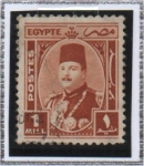 Sellos de Africa - Egipto -  Rey Farouk