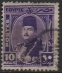 Sellos de Africa - Egipto -  Rey Farouk