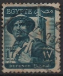 Sellos de Africa - Egipto -  Soldado