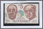 Stamps Slovakia -  Jural Hronec y Stefan Schwarz