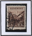 Stamps Slovakia -  Krivan Peak