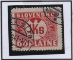 Stamps Slovakia -  Sello d' porte devido