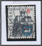 Stamps Slovakia -  Catillos e Iglesias: Trencin