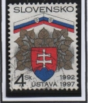 Stamps Slovakia -  5 Aniv. Constitución