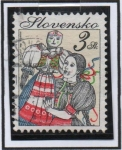 Stamps Slovakia -  Folk. Tradicional