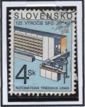 Sellos de Europa - Eslovaquia -  125 aniv. UPU