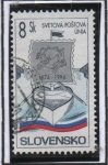 Stamps Slovakia -  120 Aniv. UPU