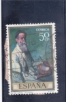 Stamps Spain -  Mi tio Daniel (Zuloaga)(48)