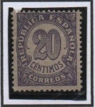 Stamps Spain -  Cifras