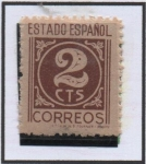 Stamps Spain -  Cifras