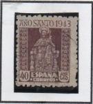 Stamps Spain -  Año santo Compostelano: el Apostol