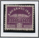 Stamps Spain -  Año santo Compostelano: Sepulcro