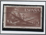 Stamps Spain -  Super Constelación y Nao Santa María