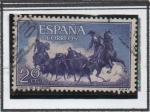 Stamps Spain -  Toros en el Campo