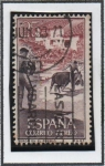 Stamps Spain -  Toros en el Pueblo