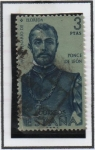 Stamps Spain -  Ponce d' Leon