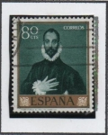 Stamps Spain -  El Caballero d' l' Mano en el Pecho