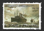 Stamps S�o Tom� and Pr�ncipe -  829b - 150 Aniversario del Nacimiento de Ferdinand von Zeppelin