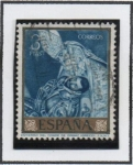 Stamps Spain -  Entierro d' conde Orgaz