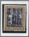 Stamps Spain -  Pórtico d' l' Gloria Catedral d' Santiago