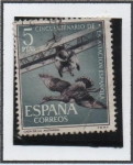 Stamps Spain -  Caza d' l' Abutarda