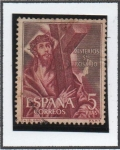 Stamps Spain -  Misterios d' Santo Rosario: Cristo con l' Cruz