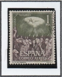 Stamps Spain -  Misterios d' Santo Rosario: Pentecostés