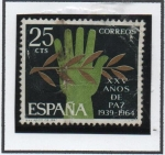 Stamps Spain -  Alegoria d' l' Paz