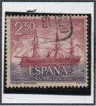 Stamps Spain -  Fragata Numancia