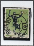 Stamps Spain -  Juegos Olímpicos d' Tokio: Salto d' Longitud