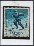 Stamps Spain -  Juegos Olímpicos d' Tokio: Slalon