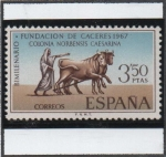 Stamps Spain -  Bicentenario d' l' Fundación d' Cáceres: 