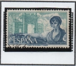 Stamps Spain -  Agustina d' Aragon