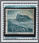 Stamps Spain -  Peñon d' Gibraltar