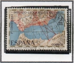 Stamps Spain -  Enlace Geodésico Argelia y España