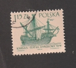 Stamps : Europe : Poland :  Carraca del siglo XV