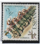 Stamps Spain -  L Aniv. d' l' Legión: Gran Capitan