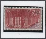 Stamps Spain -  Año santo Compostelano: Claustro d' Sata María Real