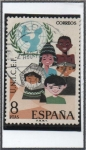 Sellos de Europa - Espa�a -  XXV aniv. d' UNICEF