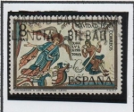 Stamps Spain -  Navidad: Basílica d' San Isidoro