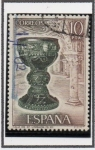 Stamps Spain -  Cáliz d' Doña Urraca