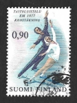 Stamps : Europe : Finland :  592 - Campeonato Europeo de Patinaje Artístico