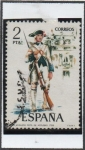 Stamps Spain -  Fusilero d' regimiento d' Asturias