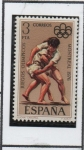 Stamps Spain -  Lucha canaria