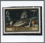 Stamps Spain -  Luis Eugenio  Menéndez: Bodegones