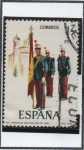 Stamps Spain -  Abanderado d' Infantería Regimiento d' Rey