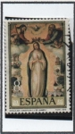 Stamps Spain -  Dia Mundial d' Sello, Juan d' Juanes: Inmaculada